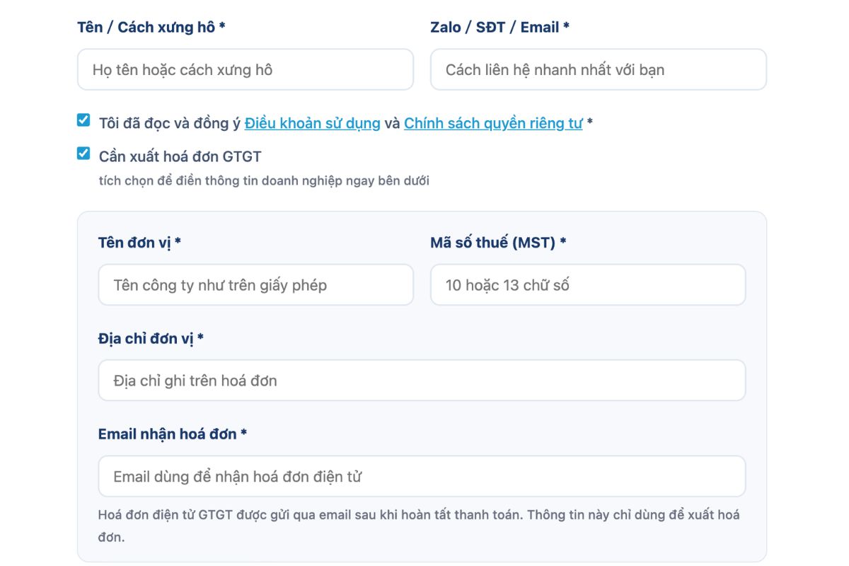 Yêu cầu xuất hoá đơn GTGT khi mua phần mềm đăng tin BĐS