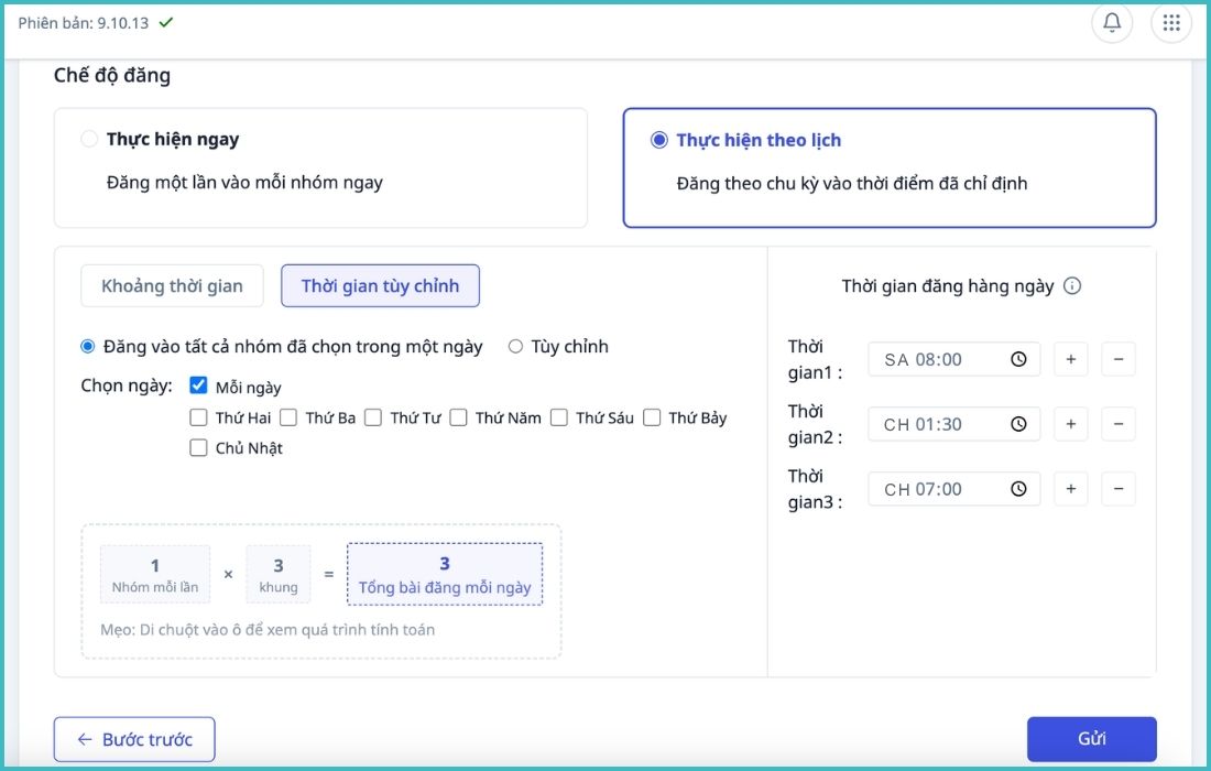 Cài đặt giãn cách giữa các bài đăng để giảm rủi ro bị khoá tài khoản Facebook